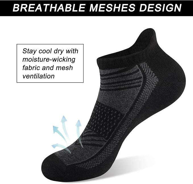shnn 14 Pairs Mens/Womens Ankle Socks Breathable Casual Low Cut Short Socks for Men/Women with Heel Tab image 3