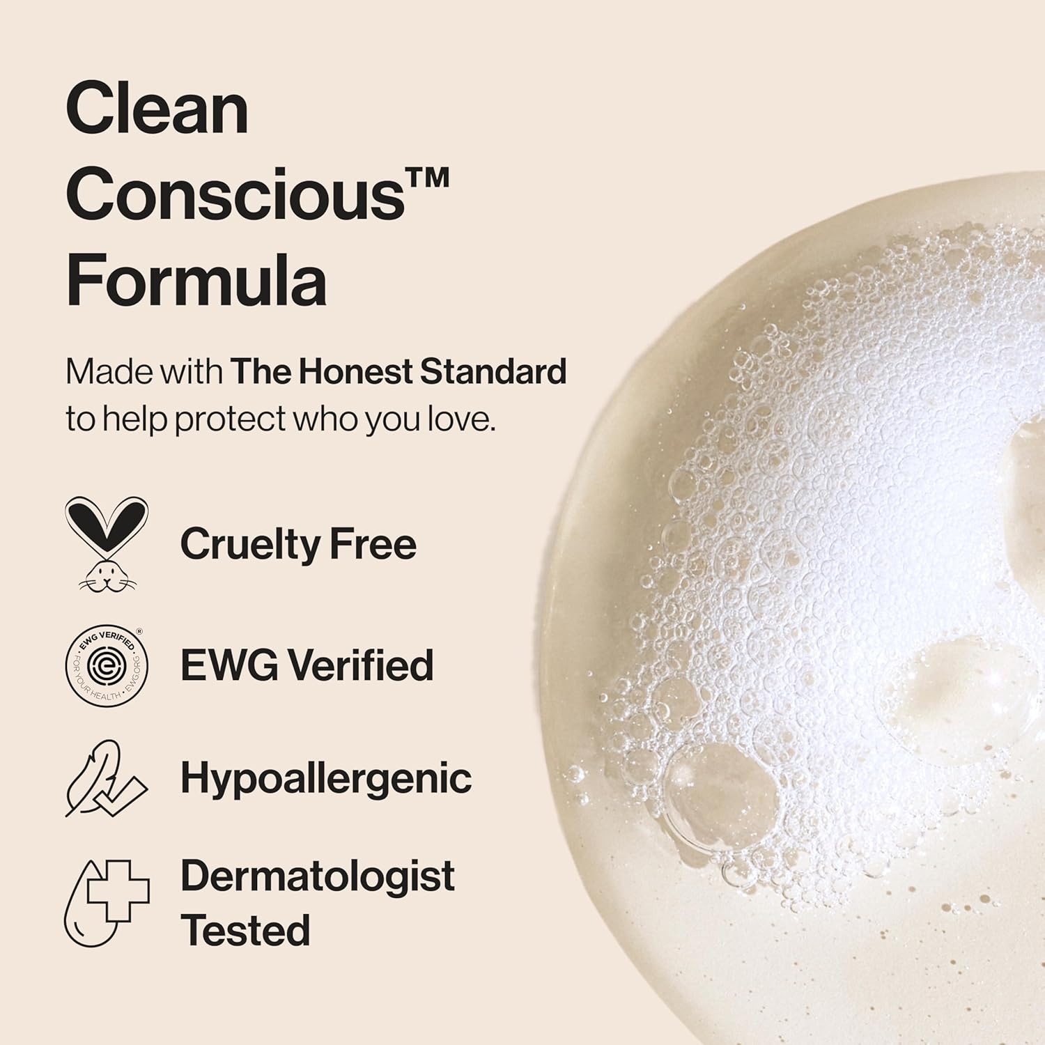 The Honest Company 2-in-1 Baby Shampoo & Body Wash, Tear-Free, Hypoallergenic, Naturally Derived, Lavender Calm Scent, 10 fl oz image 5